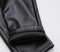 Pantalones De Cuero Para Hombre Corte Fino Ajustado Elasticidad Moda Pantalones De Motociclista Para Noche Club Fiesta Y Danza - details 9