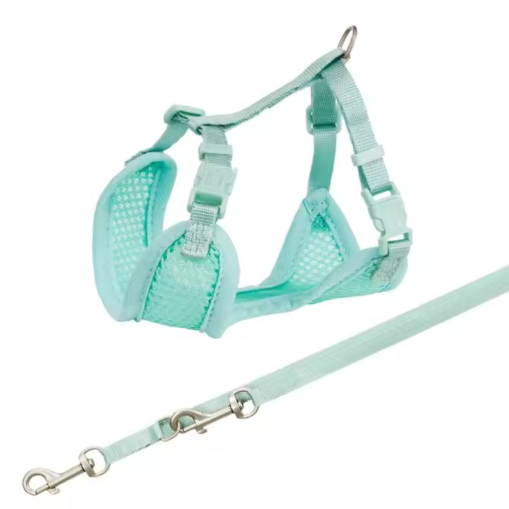 TRIXIE Arnés Suave Cach,CorreaJUNIOR,26–34cm/10mm,2m,Ment - 1