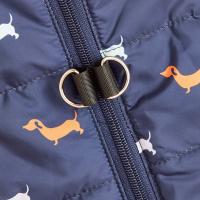 Chaqueta De Algodón Para Mascotas Gatos Y Perros Con Cierre De Cremallera Y Agujeros Para Manos Vestido Caliente Para Otoño E Invierno - details 9