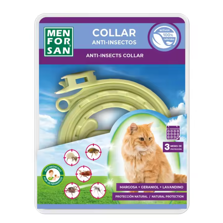 Men for san Collar Anti-insectos para gatos - 1