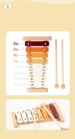 Juego De Instrumentos Musicales De Madera Para Bebés Montessori Conjunto De Percusión Con Xilofón Educativo Para Niños En Preescolar Regalos - details 1