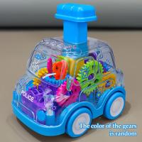 Coche De Juguete Para Bebés Con Engranajes Transparentes Y Fuerza De Arrastre Regalo De Cumpleaños Para Niños Y Niñas Coche De Plástico ABS Sin Batería Colorido - details 5