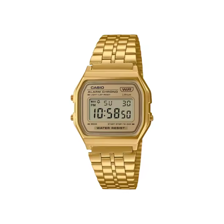 Casio VINTAGE A158WETG-9AEF Reloj digital - Dorado resistente al agua - 1