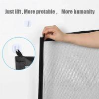 Puerta De Seguridad De Malla Sin Perforar Plegable Para Escaleras/Cocina/ Puertas Valla Infantil Con Sistema De Cierre Con Gancho Para Mascotas - details 3
