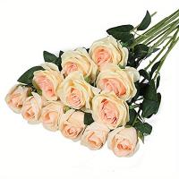 20pcs Arreglo De Rosas Artificiales Realistas Para Bodas Cumpleaños Y Más Decoración Floral Para El Hogar Y Arreglo De Flores - details 13