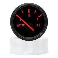 Gauge De Nivel De Agua 0-190 Ohm 52mm Negro Con Retroiluminación Roja Para Tanque De Combustible De Barco Y Coche 12V 24V Indicador De Nivel De Agua - details 0