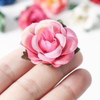20Pcs Rosas De Seda Artificiales 3.5cm Para Decoración De Bodas Hogar Y Jardín Accesorios Para Guirnaldas De Navidad DIY - details 3
