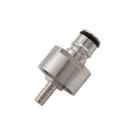 Tapa De Carbonación De Acero Inoxidable Para Botellas De Refrescos PET Y Cerveza Casa Con Barbacoa De 5/16" Tipo Ball Lock - details 2