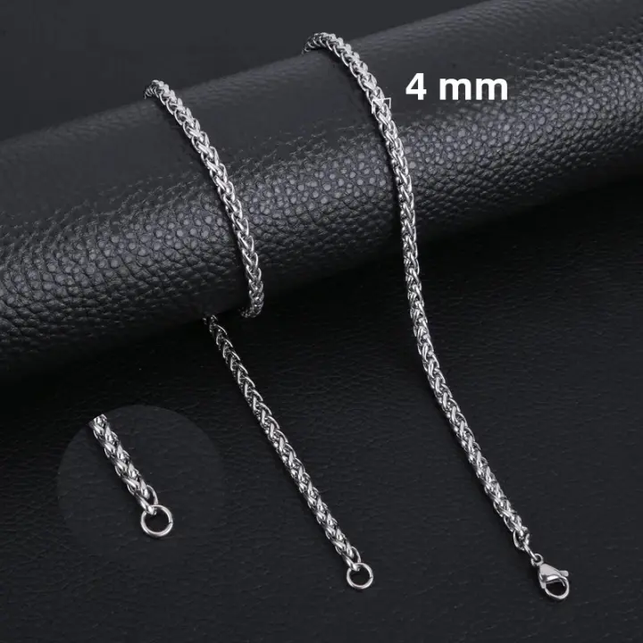 Collar De Cadenas HIYEE Clásico Para Hombres Y Mujeres Inoxidable Impermeable De 3-8MM Para Fiestas Y Compras Online - 1