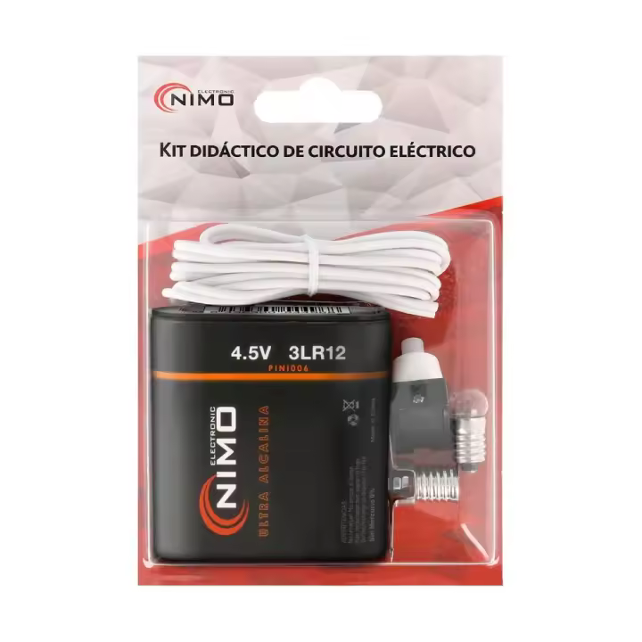 Kit escolar didáctico de circuito eléctrico con interruptor - 1