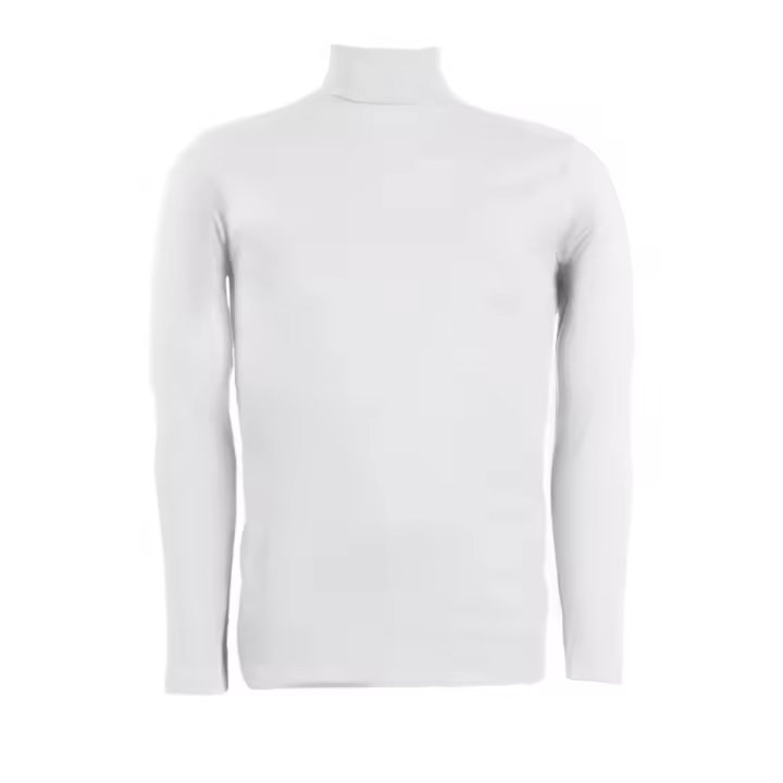 Mediawavestore Camiseta Hombre VKA29 Philip Manga Larga Térmica Interior Felpa Slim Fit Cuello Alto - 1