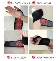 Manga De Tornillo Auto Calentada Con Terapia Magnética Soporte Para Muñeca Calefactor De Mano Compresión Alivio Del Dolor Universal Polyester - details 8
