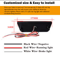 Luz De Freno Trasera LED Estroboscópica Estilo F1 Para Nissan Juke Rogue Murano 3rd 12V Roja 2011-2014 Pieza De Repuesto OEM - details 4