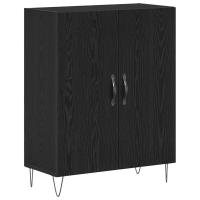 vidaXL Aparador Negro de Roble 69,5x34x90 cm Madera Elaborada - details 1
