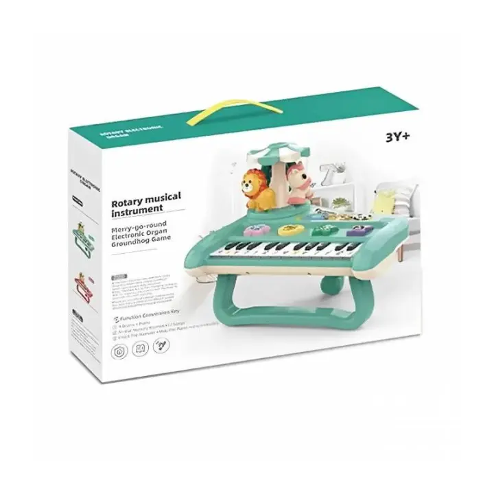 PIANO INFANTIL CON CARRUSEL ANIMALES SELVA DE PANRITOS - 1