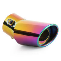 Tubo De Escape De Coche En Acero Inoxidable Redondo Salida Single/Dual Chrome Tubo De Muffler Rear Para Automóviles - details 0