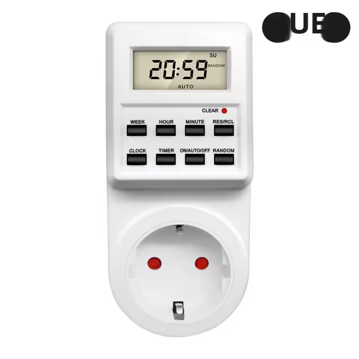 Interruptor De Tiempo Digital TM03 Salida Electrónica Para Cocina Con Programación De Ciclo De 12/24 Horas Ajustable Por Tiempo - 1