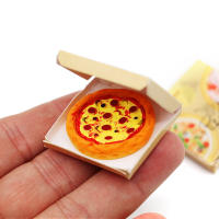 Juego De Miniatura Pizzería Para Muñecas 1:12 Con Caja De Empaque Y Accesorios Para Cocina De Juguete Decoración Para Hogar De Niños - details 0