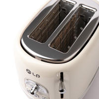 "Tostadora Retro LP de 2 Ranuras con Control de Tostado Ajustable - Diseño Vintage y Moderno para tu Cocina" - details 9