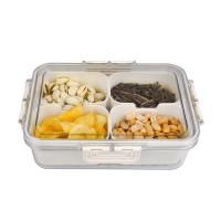 Caja De Aperitivos Portátil Con 8 Compartimentos Y Tapa Contenedor De Alimentos Para Bocadillos Frutas Nueces Y Dulces Material PET+PE Estilo Clásico - details 13
