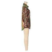 Vestido De Cumpleaños Con Lentejuelas Para Mujer Vestido Largo De Fiesta Club Estilo Chaleco Botones Mini Vestido Navidad Polyester Spandex - details 2