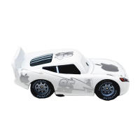 Coche De Carreras McQueen De Aleación Total Movilización Eléctrico Modelo De Dibujos Animados Blanco Para Niños Juguete Piston Cup Set - details 1