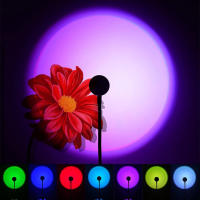 Lámpara De Noche LED USB Con Proyector De Rainbow Y Neón Para Decoración De Habitación Luz De Ambiente Para Fotografía Y Regalo - details 1