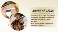 Extensiones De Cabello Con Cinta ZURIA 100% Natural Brasileño No Remy Cabello Recto Sin Costuras Tipo De Piel Tiras De Cabello - details 7