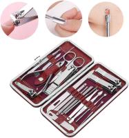 Kit Estuche Manicura ANGREK Kit de cortaúñas, juego de cortaúñas de manicura y pedicura de 19 piezas, kit de herramientas de extracción de acero inoxidable(Vino rojo), Nuevo - details 6