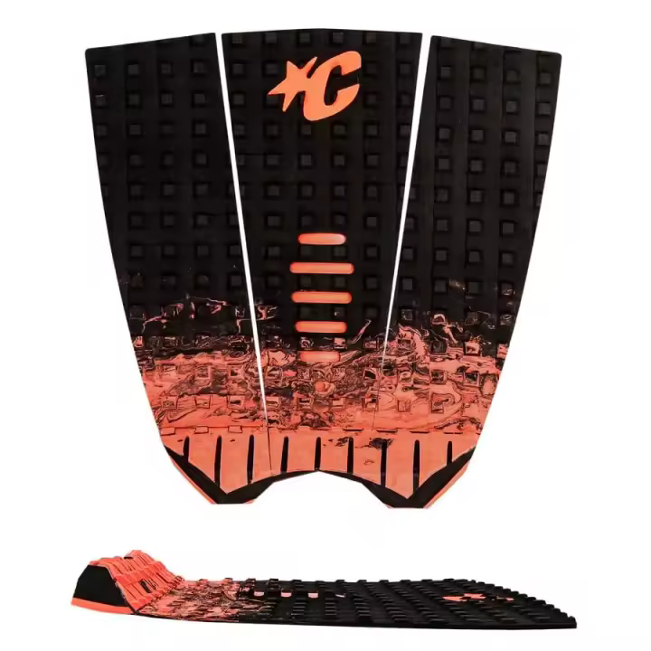Creatures Traction Surf Grip 3 pieces - Mick Fanning black fluro red - 1
