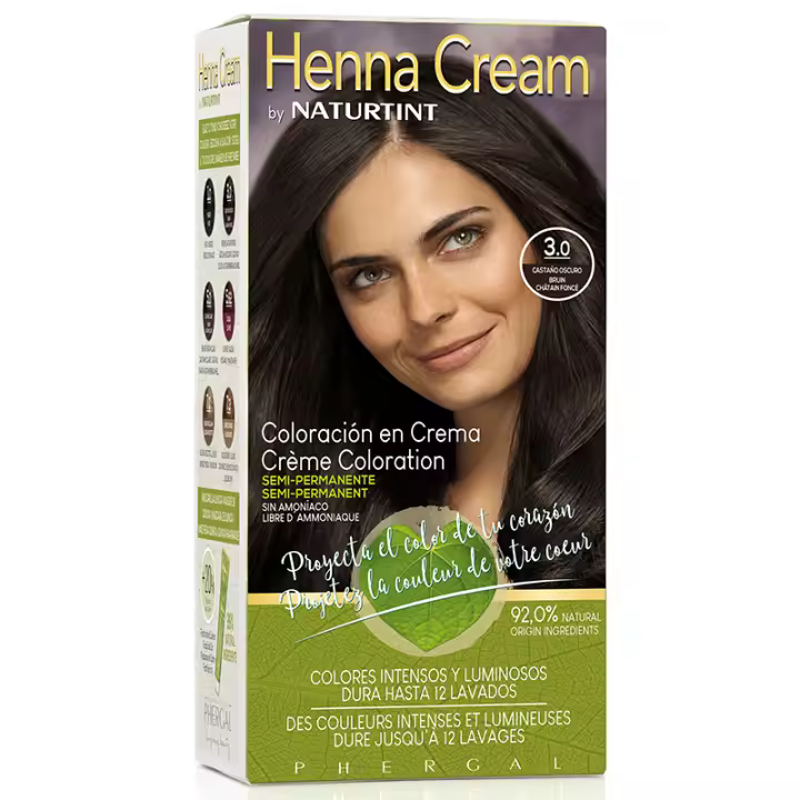 Naturtint | Henna Cream | Coloración Semipermanente Crema Sin Amoniaco | +90% Ingredientes Naturales | Hasta 12 Lavados | 6 tonos | 110 ml - 1