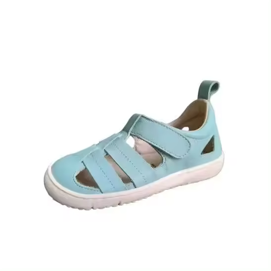 Sandalia respetuosa barefoot Coqueflex 15248 Aguamarina infantil.Drop cero, suela fina de 3.5mm con gran flexibilidad. Ancho por la puntera para mayor comodidad y para dejar libertad de movimiento a los dedos. - 1