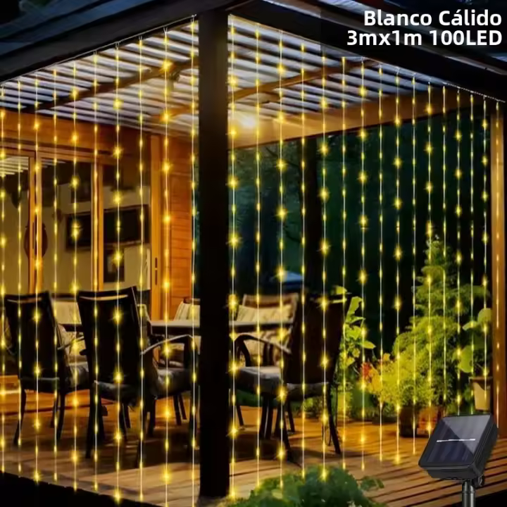 Luces De Tejado LED Solar Para Exteriores Impermeables Con Hilo De Cobre Para Bodas Fiestas Jardín Navidad Decoración Luz De Año Nuevo - 1