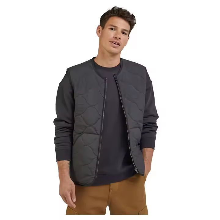 Ropa hombre Chalecos Lee Chaleco Gris - 1