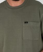 Camiseta Lee - Camiseta de manga corta, color verde - Estilo casual con bolsillo - 112341719 - details 0