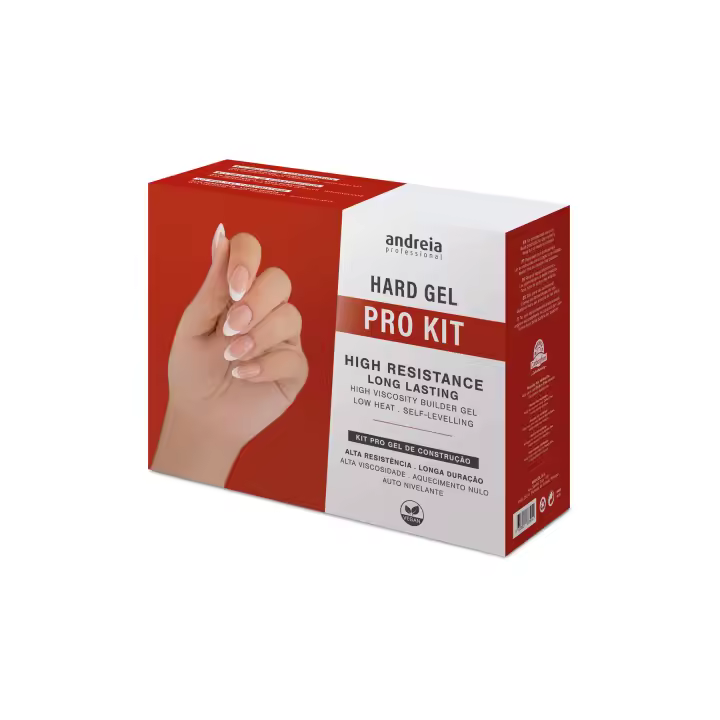 Andreia Professional Hard Gel Pro Kit Pack Profesional para Construcción de Uñas en Gel - Kit para Manicura - 1