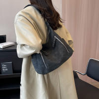 Bolso Bandolera De Lujo Para Mujer Diseñador Oblique Capacidad Grande Retro PU Mate Bolso De Hombro Single Estilo Bohemio - details 10