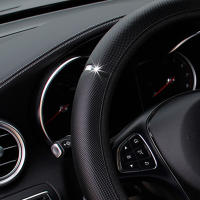 Cubierta De Volante De Coche Universal En Cuero Antideslizante Accesorio De Interior Protegido 38CM Para Mejorar El Conducción - details 1