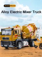 Camión De Mixer De Hidrato De Cal 1:40 Escala Con Luz Y Sonido Función De Retroceso Automática Venta Al Por Menor Para Niños Juguetes De Vehículos De Ingeniería Metal - details 2