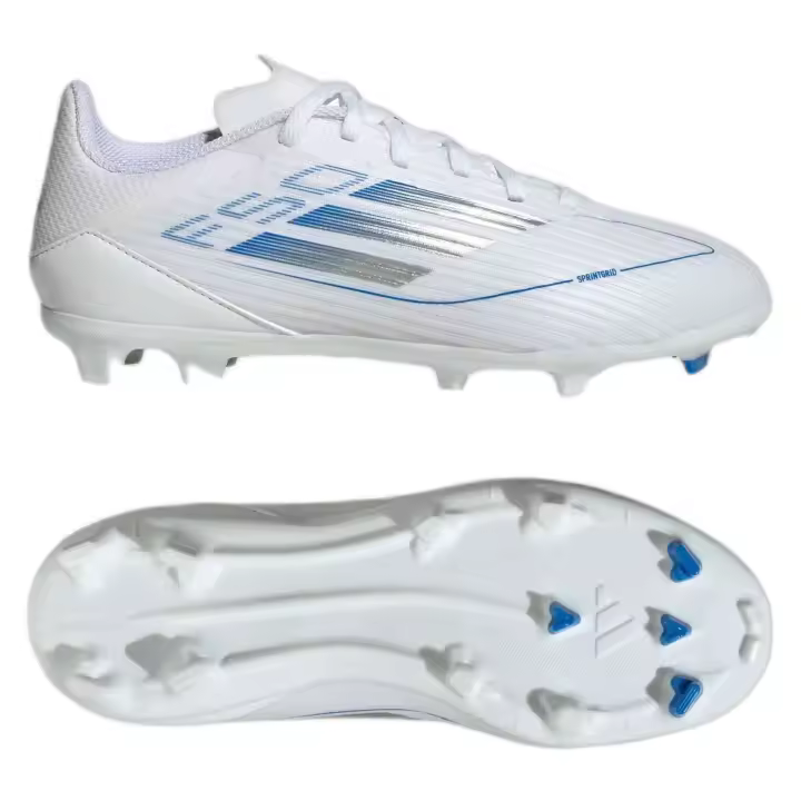 Botas de Futbol Adidas F50 League para niños unisex en color blanco - 1