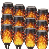Lámpara Solar De Exterior Con Luz De Fuego Que Brilla Y Luz Impermeable Pack De 1/4/8/12 Luz De Aisle Solar Para Iluminación Al Aire Libre - details 0