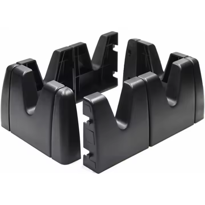 Organizador de maletero de coche para SUV, organizadores multiusos para coche, bloques de almacenamiento de carga para la parte trasera del coche, divisor de maletero de camión, estabilizadores de carga para SUV, camión, furgoneta (6 piezas, color negro) - 1
