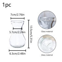 Vaso De Cristal Para Afloristería 13.5CM Art Deco Moderno Para Decoración De Hogar Y Hotel Accesorios De Tienda Regalos - details 9