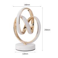 Lámpara De Mesa LED Moderna En Forma De Espiral Para Lectura Protección Ocular Iluminación Curva De Acero Y Acrílico Para Decoración De Sala De Estar Y Dormitorio - details 14