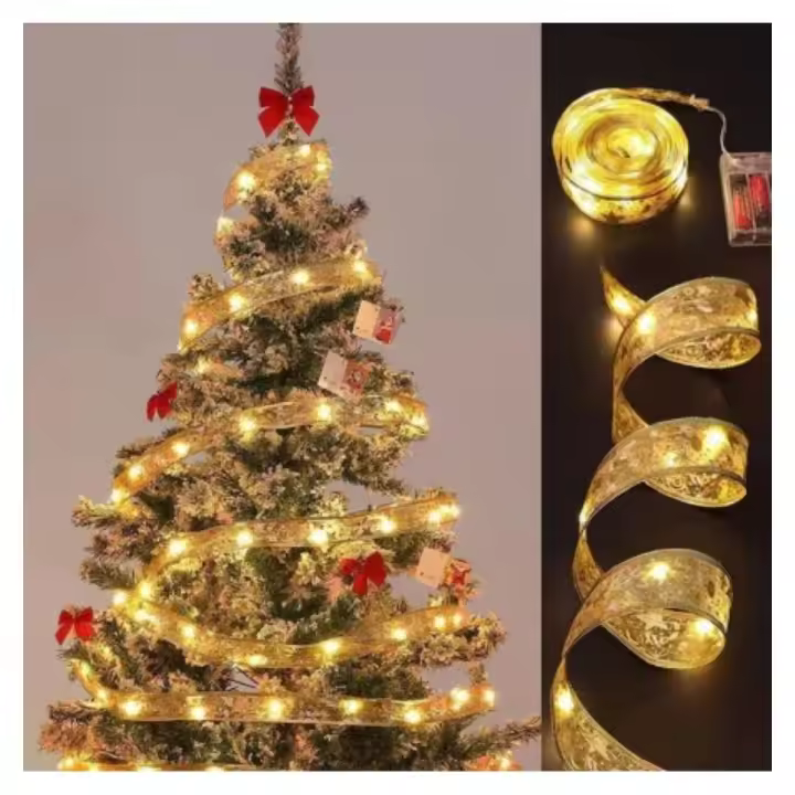 Coshano Tira de Luces Led Cinta con Luz 10m Metros 100 Led Decoración de Salón árbol de Navidad Fiestas Cadena de Luz - Entrega Gratis en 24 Horas - 1