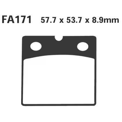 PASTILLA FRENO MOTO SINTERIZADA EBC FA171HH - 1
