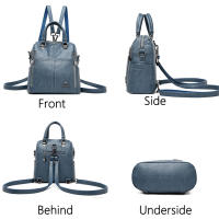 Mochila De Viaje Multifuncional Para Mujer De Cuero De Alta Calidad Bolsa De Hombro Con Capacidad Para Escuela Y Viajes - details 9