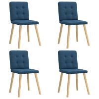 vidaXL Sillas de comedor giratorias 4 unidades tela en color Gris oscuro/Taupé/Azul y más | cómodas modernas ergonómicas para comedor cocina salón hogar - details 2