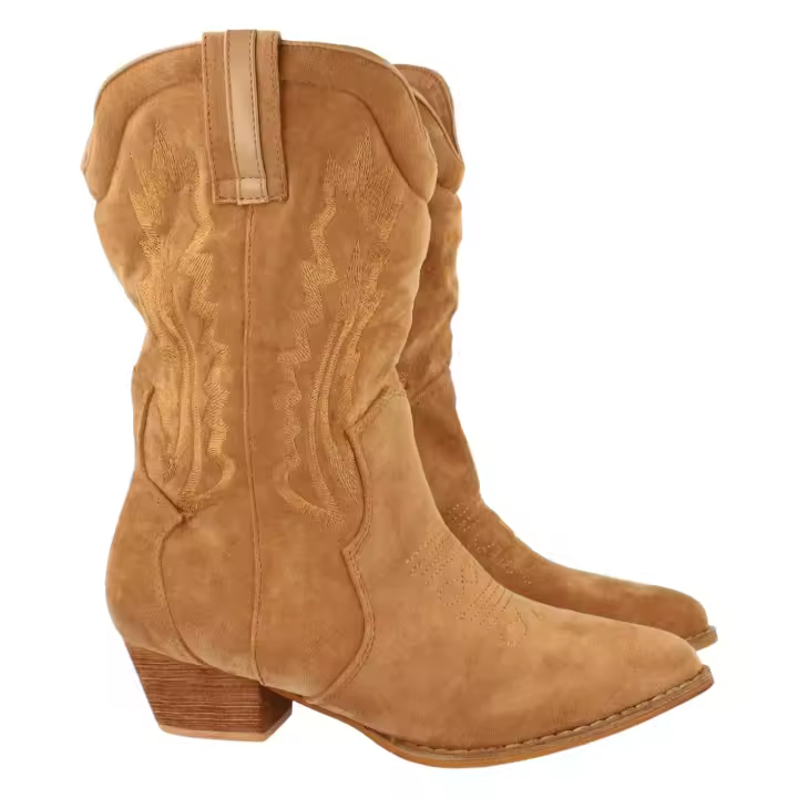 PuntoSalao Botas cowboy tacón campero mujer marrón - 1