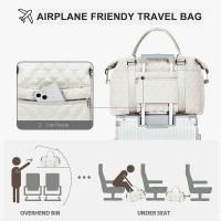 Bolsa De Viaje De Capacidad Grande Weekender Con Compartimento Para Zapatos Deportes Y Fitness Para Mujeres Bolsa De Mano - details 4